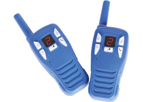 Lightweight Australian Geographic Digital Walkie Talkies, ensuring clear communication for outdoor adventures like camping and hiking.