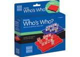 Blue Opal Travel Who's Who Game with two platforms and quirky face plates for fun family travel entertainment.