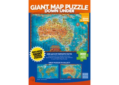 Blue Opal - Down Under Giant Map 300pc