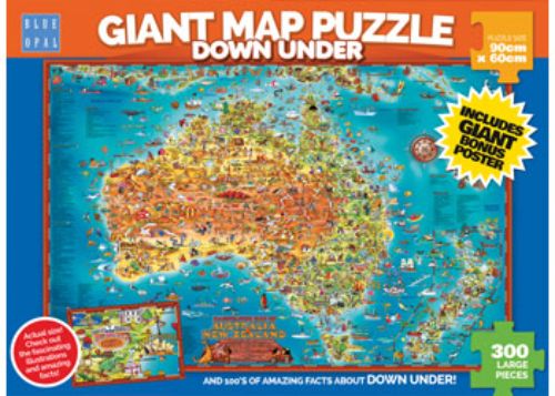 Blue Opal - Down Under Giant Map 300pc