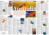 Colorful 1000-piece puzzle featuring Australia's landscapes, with a bonus travel tips poster for exploration enthusiasts.