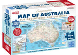 Vivid 1000-piece puzzle showcasing Australia's landscapes, includes a free travel tips poster for adventurers and dreamers.