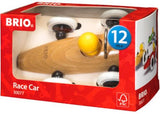 BRIO Toddler Race Car Assortment featuring four colorful, easy-to-grasp wooden cars for imaginative play and motor skill development.