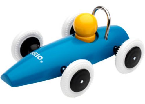 Colorful wooden push-along race cars for toddlers, designed for imaginative play and motor skill development.