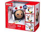 Colorful BRIO Code and Go Bumblebee toy designed for toddlers to learn coding through play with light and sound effects.