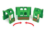 BRIO Tunnel set with 3 flexible pieces for creative train routes, enhancing imaginative play and fine motor skills.