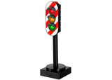 Colorful BRIO Tracks - Light Signal with push-button lights for traffic safety: red, yellow, and green for train adventures.