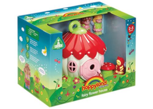 Colorful Fairy Flower House playset for toddlers, featuring charming fairies and vibrant flowers for imaginative storytelling.