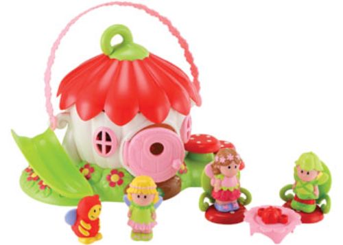 Whimsical Fairy Flower House playset with vibrant colors, charming characters, and interactive storytelling for imaginative toddlers.