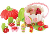 Colorful Fairy Flower House playset with enchanting characters promoting imaginative storytelling for toddlers.