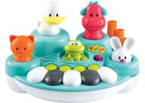 Colorful early learning keyboard with 5 animals, 3 play modes, promotes fine motor skills and musical creativity.