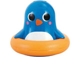 Colorful floating bath toy boat designed for toddlers, promoting imaginative play and fine motor skill development.