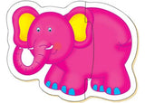 Two-piece Galt Baby Jungle Puzzles for toddlers, featuring colorful animal designs to enhance early learning and motor skills.