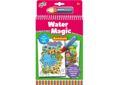 Engaging water-based art set featuring 6 reusable animal picture boards for mess-free creativity and learning.