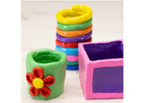 Galt - First Pottery kit for kids, featuring air-drying clay, tools, and vibrant paints for crafting and decorating unique pots.