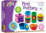 Galt - First Pottery kit: Creative pottery set for kids, includes clay, tools, and vibrant paints for making unique pots.
