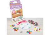 Colorful Galt Friendship Bracelets kit for kids aged 7+, includes threads, beads, and a braiding wheel for creative crafts.