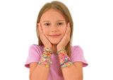 Colorful Galt Friendship Bracelets kit for kids, featuring threads, beads, and a foam braiding wheel for creative crafting.