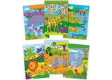 Galt Water Magic Safari: Engaging spiral book with 6 reusable animal pictures and a water pen for mess-free coloring fun.