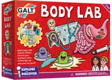 Interactive Galt Body Lab science kit for kids, featuring 14 experiments on human anatomy and biology. Suitable for ages 6+.