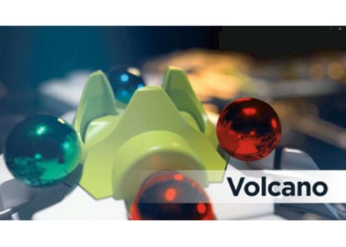 Colorful GraviTrax Action Pack Volcano, featuring a dynamic marble run with exciting eruptions for enhanced STEM play.