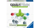 Colorful GraviTrax balls and spinner set for enhanced marble run play, promoting STEM learning and creative engineering challenges.