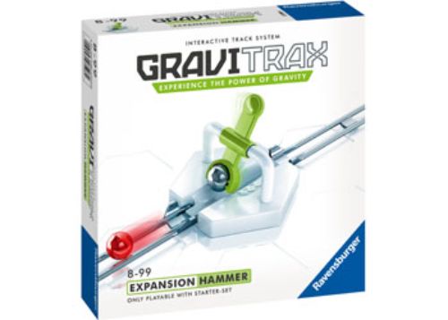 Dynamic GraviTrax Action Pack Hammer kit with blocks and tracks for enhancing marble run experiences and learning physics.