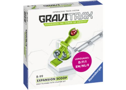 GraviTrax Action Pack Scoop: Interactive marble run accessory with scoop tile and tracks for engaging STEM play.