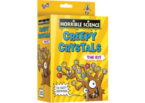 A science kit for kids to grow a creepy crystal tree and create shimmering diamonds while learning about crystal formation.