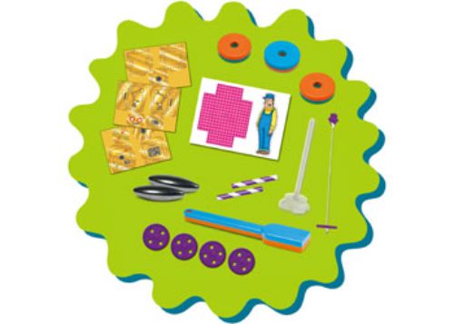 Hands-on science kit for ages 6+, exploring magnetism through experiments, including building robots and levitation tricks.