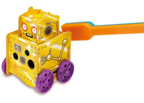 A science kit for kids aged 6+, featuring magnets, a rolling robot, and experiments on magnetism and levitation.