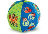 Colorful Melissa & Doug 2 in 1 Talking Ball promotes early learning with ABCs, counting, and interactive play for toddlers.