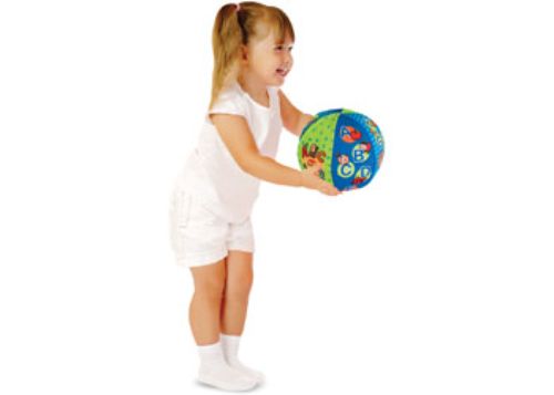 Colorful Melissa & Doug 2 in 1 Talking Ball engages toddlers with ABCs and counting while promoting active, interactive play.