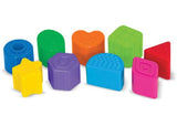 Colorful Melissa & Doug Take-Along Shape Sorter in a padded case, featuring nine shapes and a plush dog for interactive play.