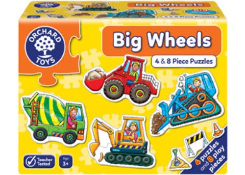 Orchard Jigsaw - Big Wheels 4 x 8pc