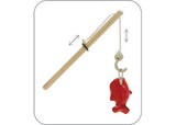 Magnetic fishing game made from sustainable wood, perfect for enhancing fine motor skills in young children.