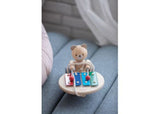 Wooden Pull-Along Musical Bear toy, eco-friendly with enchanting melodies, promoting movement and motor skill development for toddlers.