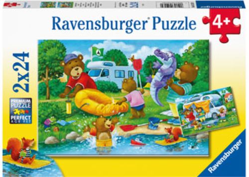 Puzzle - Ravensburger - Bear Family Camping Trip 2x24pc