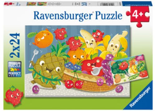 Puzzle - Ravensburger - Fruit & Veggie Fun Puzzle 2x24pc