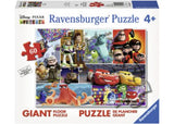 Colorful 60-piece Ravensburger Pixar Friends Giant Floor Puzzle, featuring beloved animated characters for kids aged 4 and up.