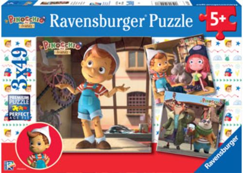 Puzzle - Ravensburger - Pinocchio 3x49pc