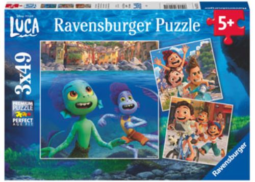 Puzzle - Ravensburger - Disney Pixar Luca 3x49pc