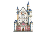 3D puzzle of Neuschwanstein Castle featuring 216 durable pieces, measuring 40 x 22.5 x 38 cm, designed for architecture lovers.