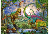 Ravensburger 200-piece puzzle featuring a magical landscape with giant creatures, perfect for family fun and creativity.