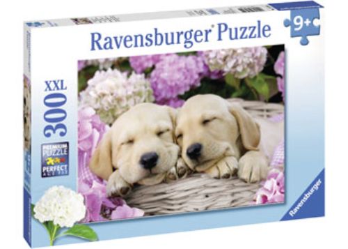 Puzzle - Ravensburger - Sweet Dogs in A Basket Puzzle 300pc