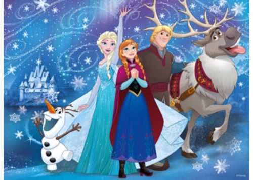 Puzzle - Ravensburger - Disney Frozen Glittery Snow 100pc