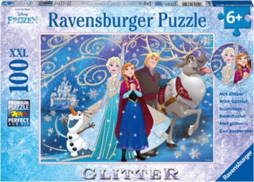 Puzzle - Ravensburger - Disney Frozen Glittery Snow 100pc