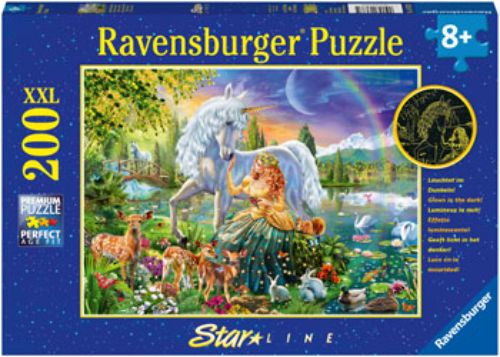 Colorful 200-piece Ravensburger jigsaw puzzle featuring enchanting imagery, perfect for family fun and relaxation.