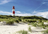 Vibrant 1000-piece Ravensburger puzzle featuring Sylt's iconic lighthouse and stunning coastal scenery.