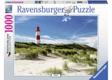 Vibrant 1000-piece puzzle featuring the iconic Lighthouse in Sylt, perfect for family fun and home decor.